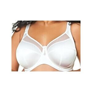 Goddess Plus-Size Keira White Underwire Banded  Bra -38L